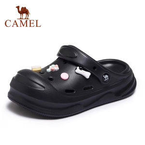 Cameljeans Womens Shoes Summer Soft Sandals For Outdoor Wear Thick-soled Hole Non-slip Shoes closed-toe Beach shoes