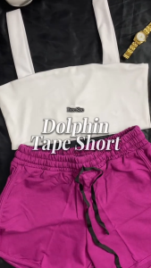Necessary Free Size Dolphin Tape Shorts with Adjustable Drawstrings - Womens Bottoms