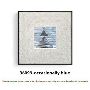 YASISHA | Minimalist Blue Abstract Geometric Wall Art