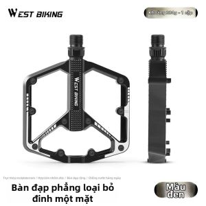 West Biking | Pedal Xe Đạp Hợp Kim Nhôm có Ba Lớp Dây Chuyền Kín