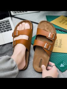 Summer men and women slippers Birken indoor non-slip cork slippers girls beach outdoor sandals family comfortable casual shoes