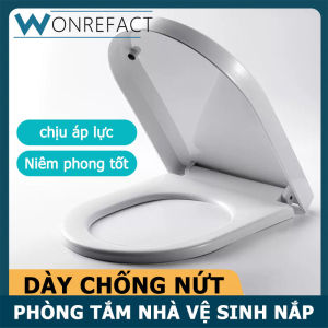 Phòng Tắm Ghế Ngồi Vệ Sinh Tắt Tiếng Đóng Cửa Ghế Ngồi Chống Trơn Trượt Ghế Ngồi Vệ Sinh Mở Rộng Cong Tròn Ghế Ngồi Vệ Sinh