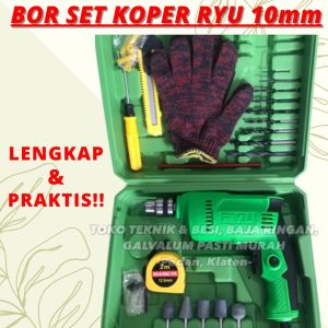 Mesin Bor Set Koper RYU TEKIRO10mm RDR 10- 3REB Dril Set RDR 10-3 REB Bor Tangan