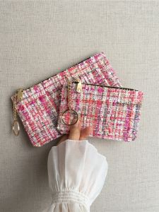 Ultra-Thin Womens Long Wallet Zipper Mobile Phone Bag Vintage Small Fragrance Style Card Holder Premium Driver License Clutch Bag