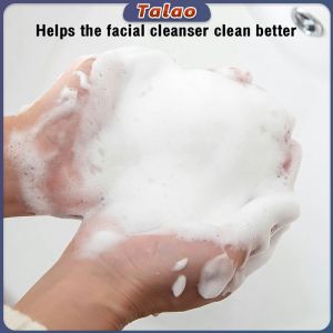 10Pcs Handmade Bath Soap Bubble Mesh Bags / Exfoliating Cleaning Facial Soap Net (Random Color)