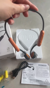 RICHMENT Bluetooth 5.3 Open Ear Wireless Earphones Bone Conduction Headphones IPX5 Waterproof Sports Headset for Gym Running Cycling Hiking Built-in HD Mics