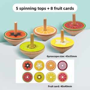 BSKT | Rotating Wooden Spinning Top Toy