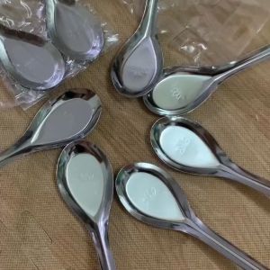 Set 5 Thìa phở inox hoa sen hàng đẹp