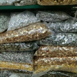 Clamp Senar 3x6 - 5gr Jepitan Tali Senar Silver Gold Accessories Gelang Kalung Bahan Kerajinan DIY