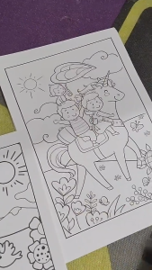 Kertas Mewarnai 1 Pack isi 100 Lembar TEMA CAMPUR