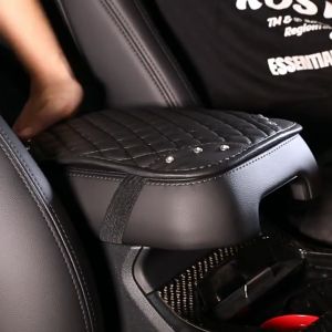 หนังหุ้มที่พักแขน รถยนต์ หงส์ (พร้อมส่งจากไทย)