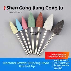 Electric Dental Grinding Head Silicon Diamond Powder Polishing Tool for Jade Agate Wax Mirror Surface Polishing