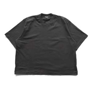 Vokse - T-shirt Polos Boxy Dark Grey Cotton Combed 20s