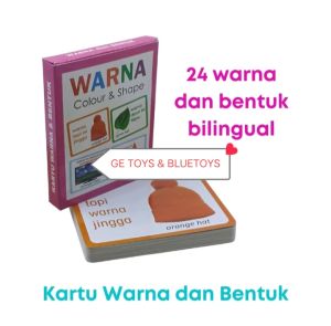 GAZ TOYS FLASH CARDS BENTUK DAN WARNA MAINAN EDUKATIF ANAK UNTUK SPEECH DELAY TERLAMBAT BICARA/ALAT TERAPI WICARA