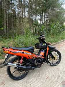 knalpot fiz r force one standar racing perut hitam AHM suara garing