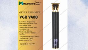 VGR V-265 Powerful All Metal Hair Clipper with LED Display Powerful All Metal Hair Clipper with Strong Motor Grid Design Low Noise Safe and Sharp Mens Trimmer