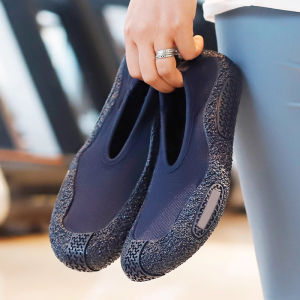 Indoor Fitness Yoga Shoes Womens Anti-slip Shock-absorption Silent Soft Bottom Dance Shoes Home Special Liquid Bottom Shoes