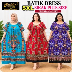 ALADDIN SIKAK BATIK DRESS 5XL BAJU BATIK TIDUR GOOD QUALITY