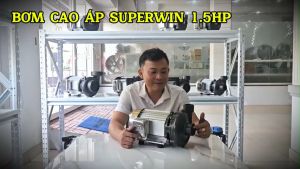 Máy bơm nước cao áp SUPERWIN 1.5HP SP1100 (họng 49/42) - ĐIỆN ÁP 220V/ 380V