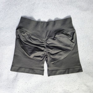 2 Piece Yoga Set Fitted Workout Clothes Woman Gym Wear Longline Short Sleeve Top Scrunch Booty Gym Shorts Seamless Sports Suits