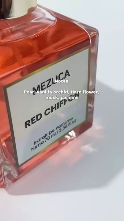 Parfum MEZUCA Extrait De Parfume 70mL Free Box BPOM Perfume Wangi Awet Unisex Red Chiffon Blue Aura