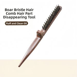 RORK | Anti-static Volumizing Comb Compact Fine-toothed Natural Boar Bristle