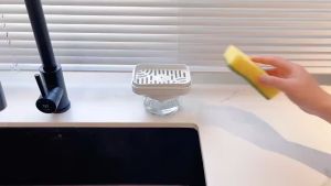 Automatic Liquid Soap Dispensers Soap Box Sponge Kitchen Dishwasher Manual Press Detergent Container Organizer Kitchen Gadgets