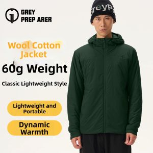 Merino Wool Thermal Windproof Waterproof Lightweight Hooded Jacket