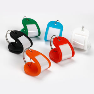 KEY ID TAG/ BAGGAGE LUGGAGE NAME LABEL CARD WITH SPLIT RING KEYRING 20/50pcs