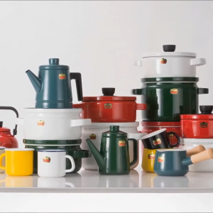 Nồi Thép Nippon tráng men Cao cấp FUJIHORO 2.5L & 3.5L - KIT-2.5G KIT-3.5G - Chính hãng Nhật Bản