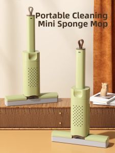 AMU·PIGGY | Mini Handheld Sponge Mop Easy-to-Use Multifunctional Cleaning