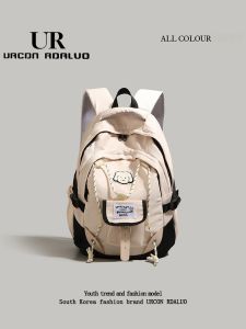 UR Korean Style Large Capacity Backpack New 2025 Trendy High Aesthetic Value Womens College Student Class Bookbag Travel Bag