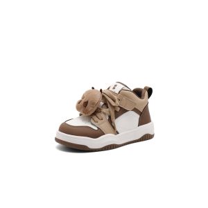 Belle | Girls Children High Top Plush White Sneakers