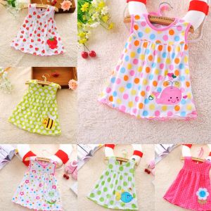 Babyonline(Y088)OF5-L/A3 ชุดเดรสพิมพ์ลายการ์ตูนสำหรับเด็กผู้หญิง แนะนำอายุ 0-2ปี