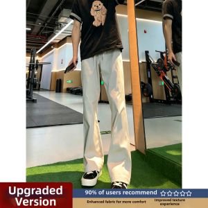 LIUBU | American Retro Quick-Dry Ice Silk Mens Cargo Pants