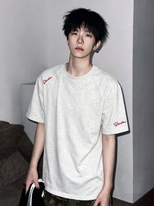 ZHUOCAN | Summer Mens Boxy Heavy Duty T-Shirt