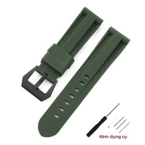 Dây Đeo Đồng Hồ Chống Nước Bằng Silicon Đa Năng 20mm-26mm Thép Không Gỉ Khóa Pin Thay Thế Dây Đeo Đồng Hồ Cho Đồng Hồ Truyền Thống