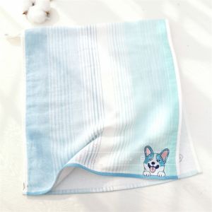 Pure Cotton Flannel Towel Double Layer Domestic Big Brand Childrens Towel 70*32 Couple Stripe Face Towel No Tag