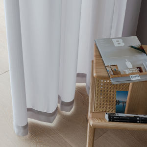 Z.&XUAN | White Mint-Vanilla Sheer Curtain Fabric
