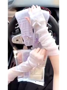 Ống tay dài đính nơ bao cánh tay thời trang cho nữ phong cách Hàn Quốc - Happy Home 4U