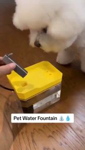 1.5LAutomatic Pet Dog Cat Water Fountain Dispenser with Filter Pet Water Loop Mute Pump Bowl