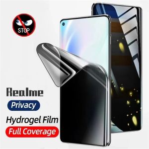 Privacy Hydrogel Film For Realme 16 15 14 13 12 11 Pro Plus 16T 15T 14T 10 9 8 7 Soft Screen Protector For Realme 8 Pro 9i 13Pro 14Pro 11Pro 12+ 12X 16Pro + 4G 5G Protective Film