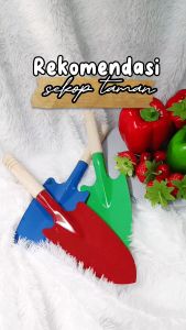 Sekop Taman/Sekop Cangkul Tanah/Sekop Tanaman Bunga Dengan Gagang Kayu