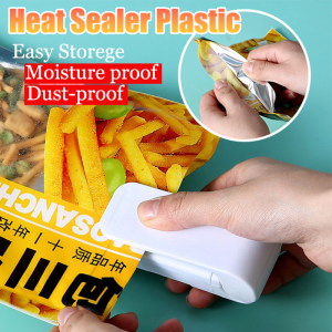 Heat Sealer Portable Mini Sealing Machine plastic bag packaging snack sealer Bag Sealing Machine For Storage Kitchen Sealing Machine For Snack Bags Fruit Bags Storage Sealing Electric Heat Sealing Machine