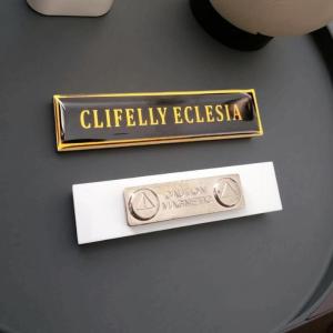 nametag nama dada lapis resin