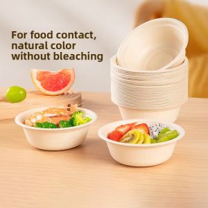 TEMEIJU | Eco-friendly Food-grade Disposable Paper Bowl for Fruit Salad