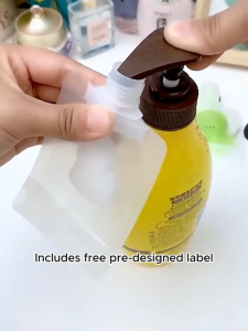 Travel Refill Pouch For Skincare Cleanser Lotion Shampoo Refill Bags