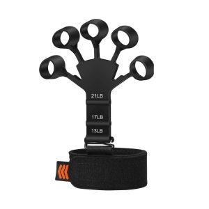 Alat kekuatan jari tangan Finger Trainer Guitar Training Aid 6-level Tension Restorer Silicone Puller