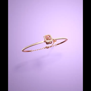 💖Swarovski💖Millennium octagonal cut pavé pink diamond bracelet S925 sterling silver womens fashion bracelet hypoallergenic non-allergenic Valentines Day gift birthday gift for girlfriend bestie