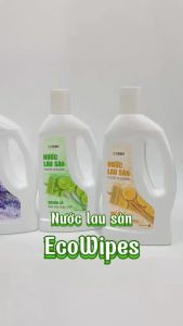Combo 4 Chai Nước lau sàn EcoWipes chai 1 Lít Hương tự nhiên thơm mát bảo vệ khỏi côn trùng siêu tiết kiệm